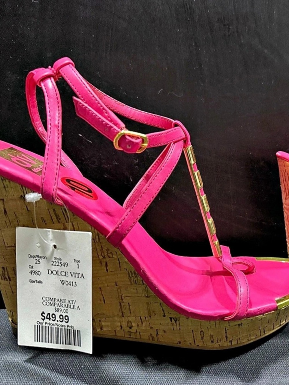 Dolce Vita Willa Pink Wedge Sandals Size US 10 NWT